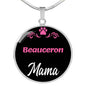 Beauceron Mama Necklace Circle Pendant Stainless Steel or 18k Gold 18-22" Dog Mom Pendant-Express Your Love Gifts