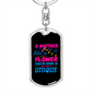 Beautiful Unique Mom Keychain Stainless Steel or 18k Gold Dog Tag Keyring-Express Your Love Gifts