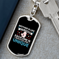 Beautiful Unique Mother Mom Keychain Stainless Steel or 18k Gold Dog Tag Keyring-Express Your Love Gifts