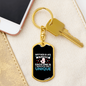Beautiful Unique Mother Mom Keychain Stainless Steel or 18k Gold Dog Tag Keyring-Express Your Love Gifts