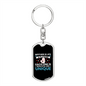 Beautiful Unique Mother Mom Keychain Stainless Steel or 18k Gold Dog Tag Keyring-Express Your Love Gifts