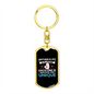 Beautiful Unique Mother Mom Keychain Stainless Steel or 18k Gold Dog Tag Keyring-Express Your Love Gifts