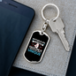 Beautiful Unique Mother Mom Keychain Stainless Steel or 18k Gold Dog Tag Keyring-Express Your Love Gifts