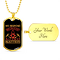 Because All Lives Matter Necklace Stainless Steel or 18k Gold Dog Tag 24" Chain-Express Your Love Gifts