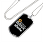 Because Bank Sucks Crypto Necklace Stainless Steel or 18k Gold Dog Tag 24" Chain-Express Your Love Gifts
