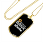 Because Bank Sucks Crypto Necklace Stainless Steel or 18k Gold Dog Tag 24" Chain-Express Your Love Gifts
