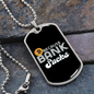 Because Bank Sucks Crypto Necklace Stainless Steel or 18k Gold Dog Tag 24" Chain-Express Your Love Gifts
