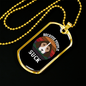 Because People Suck Necklace Stainless Steel or 18k Gold Dog Tag 24" Chain-Express Your Love Gifts