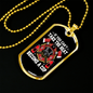 Become A Cop Firefighter Gift Stainless Steel or 18k Gold Dog Tag 24" Chain-Express Your Love Gifts