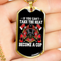 Become A Cop Firefighter Gift Stainless Steel or 18k Gold Dog Tag 24" Chain-Express Your Love Gifts