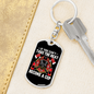 Become A Cop Keychain Stainless Steel or 18k Gold Dog Tag Keyring-Express Your Love Gifts