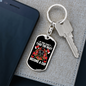 Become A Cop Keychain Stainless Steel or 18k Gold Dog Tag Keyring-Express Your Love Gifts