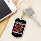 Become A Cop Keychain Stainless Steel or 18k Gold Dog Tag Keyring-Express Your Love Gifts