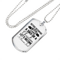 Become A Human First Necklace Stainless Steel or 18k Gold Dog Tag 24" Chain-Express Your Love Gifts