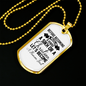 Become A Human First Necklace Stainless Steel or 18k Gold Dog Tag 24" Chain-Express Your Love Gifts