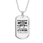 Become A Human First Necklace Stainless Steel or 18k Gold Dog Tag 24" Chain-Express Your Love Gifts