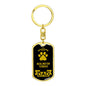 Bedlington Terrier Keychain Stainless Steel or 18k Gold-Express Your Love Gifts