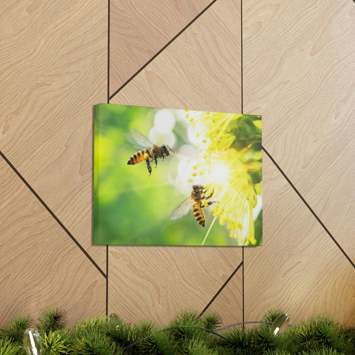 Scripture Walls Bee Couple Bee Troop Print Animal Wall Art Wildlife Canvas Prints Wall Art Ready to Hang Unframed-Express Your Love Gifts