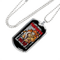 Been There Done That Firefighter Gift Stainless Steel or 18k Gold Dog Tag 24" Chain-Express Your Love Gifts