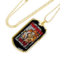 Been There Done That Firefighter Gift Stainless Steel or 18k Gold Dog Tag 24" Chain-Express Your Love Gifts