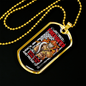 Been There Done That Firefighter Gift Stainless Steel or 18k Gold Dog Tag 24" Chain-Express Your Love Gifts