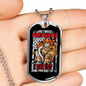 Been There Done That Firefighter Gift Stainless Steel or 18k Gold Dog Tag 24" Chain-Express Your Love Gifts