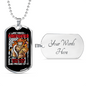 Been There Done That Firefighter Gift Stainless Steel or 18k Gold Dog Tag 24" Chain-Express Your Love Gifts