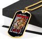 Been There Done That Firefighter Gift Stainless Steel or 18k Gold Dog Tag 24" Chain-Express Your Love Gifts