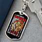 Been There Done That Firefighter Keychain Stainless Steel or 18k Gold Dog Tag Keyring-Express Your Love Gifts