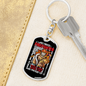 Been There Done That Firefighter Keychain Stainless Steel or 18k Gold Dog Tag Keyring-Express Your Love Gifts