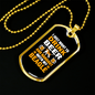 Beer and Beagle Necklace Stainless Steel or 18k Gold Dog Tag 24" Chain-Express Your Love Gifts