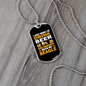 Beer and Beagle Necklace Stainless Steel or 18k Gold Dog Tag 24" Chain-Express Your Love Gifts