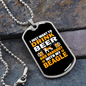 Beer and Beagle Necklace Stainless Steel or 18k Gold Dog Tag 24" Chain-Express Your Love Gifts