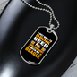 Beer and Beagle Necklace Stainless Steel or 18k Gold Dog Tag 24" Chain-Express Your Love Gifts