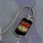 Beer and Dobberman Pinscher Necklace Stainless Steel or 18k Gold Dog Tag 24" Chain-Express Your Love Gifts