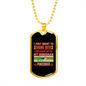 Beer and Dobberman Pinscher Necklace Stainless Steel or 18k Gold Dog Tag 24" Chain-Express Your Love Gifts