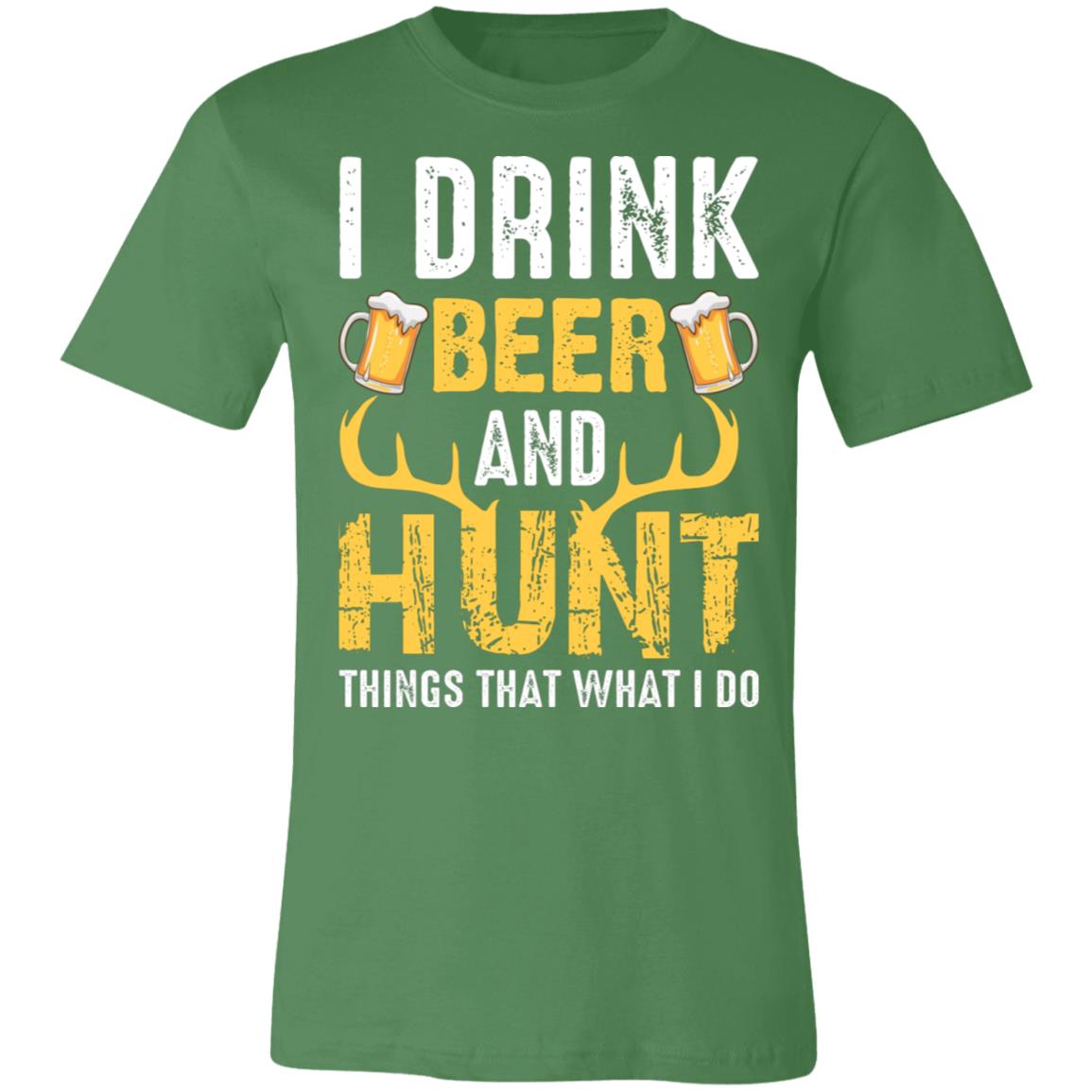 Beer and Hunt Hunter Gift T-Shirt-Express Your Love Gifts