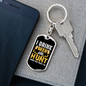 Beer And Hunt Keychain Stainless Steel or 18k Gold Dog Tag Keyring-Express Your Love Gifts