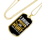 Beer And Hunt Necklace Stainless Steel or 18k Gold Dog Tag 24" Chain-Express Your Love Gifts