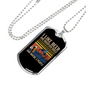 Beer And Mountain Bikes Necklace Stainless Steel or 18k Gold Dog Tag 24"-Express Your Love Gifts