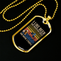 Beer And Mountain Bikes Necklace Stainless Steel or 18k Gold Dog Tag 24"-Express Your Love Gifts