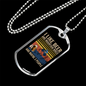 Beer And Mountain Bikes Necklace Stainless Steel or 18k Gold Dog Tag 24"-Express Your Love Gifts