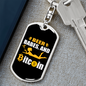 Beer Babes and Bitcoin Crypto Keychain Stainless Steel or 18k Gold Dog Tag Keyring-Express Your Love Gifts