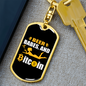 Beer Babes and Bitcoin Crypto Keychain Stainless Steel or 18k Gold Dog Tag Keyring-Express Your Love Gifts
