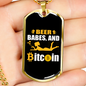 Beer Babes and Bitcoin Crypto Necklace Stainless Steel or 18k Gold Dog Tag 24" Chain-Express Your Love Gifts