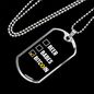 Beer Babes Bitcoin Crypto White Necklace Stainless Steel or 18k Gold Dog Tag 24" Chain-Express Your Love Gifts