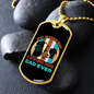 Beer Loving Dad Necklace Stainless Steel or 18k Gold Dog Tag 24" Chain-Express Your Love Gifts