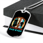Beer Loving Dad Necklace Stainless Steel or 18k Gold Dog Tag 24" Chain-Express Your Love Gifts