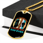Beer Loving Dad Necklace Stainless Steel or 18k Gold Dog Tag 24" Chain-Express Your Love Gifts