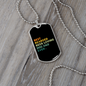Beer Loving Dad Plain Necklace Stainless Steel or 18k Gold Dog Tag 24" Chain-Express Your Love Gifts